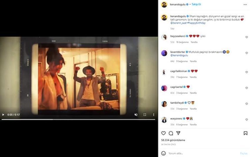 Kenan Doğulu'dan eşi Beren Saat'e: İlham kaynağım, dünyamın en güzel rengi ve en tatlı şansım