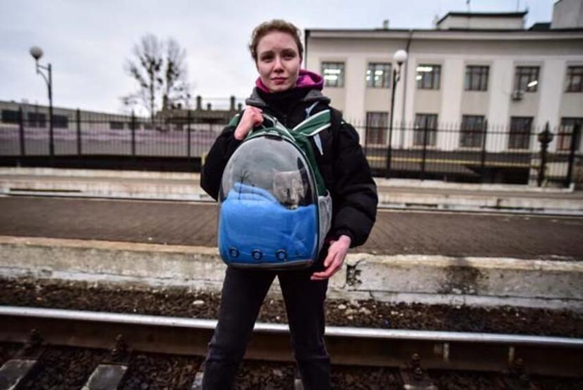 Ukraynalı sivillere Rus kapanı! Lviv tren istasyonunda yürek sızlatan görüntüler 