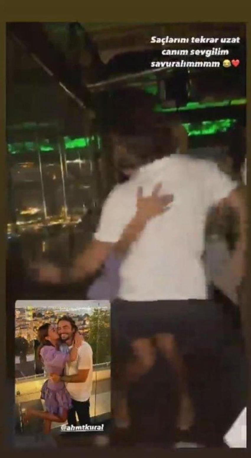 Ahmet Kural’ın çılgın dansı olay oldu! Sevgilisi Çağla Gizem Çelik de eşlik etti