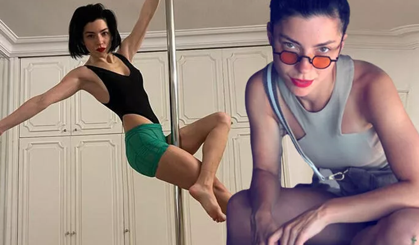 Merve Boluğur direk dansı yaptığı anları paylaştı! 
