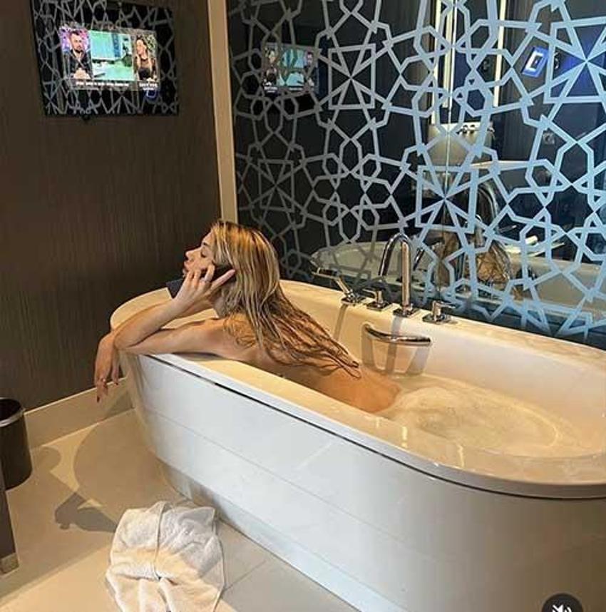 Nihal Candan, küvet pozlarıyla olay yarattı!