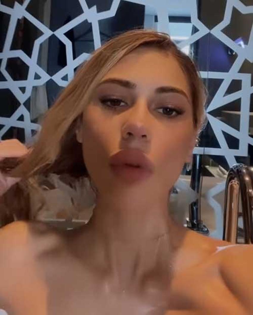 Nihal Candan, küvet pozlarıyla olay yarattı!