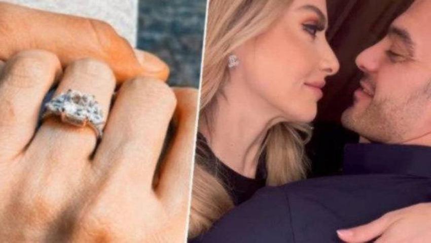 Hadise ve Mehmet Dinçerler nişanlandı! Nişan yüzüğü göründü...