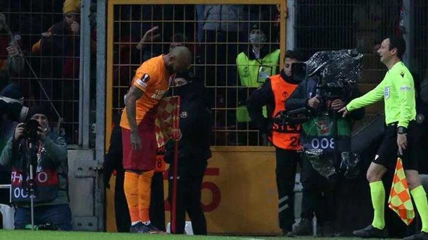 Galatasaray - Barcelona maçına damga vurdu! Marcao sevinçten çıldırdı! Bayrağı kırdı