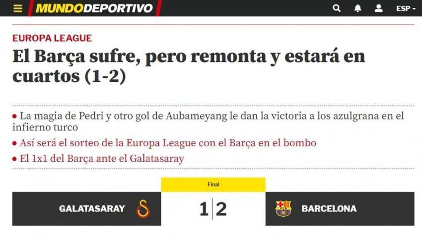 Marcao, Aubameyang, Pedri tamam ama Avrupa basını en fazla onu konuşuyor 'Cehennem...'