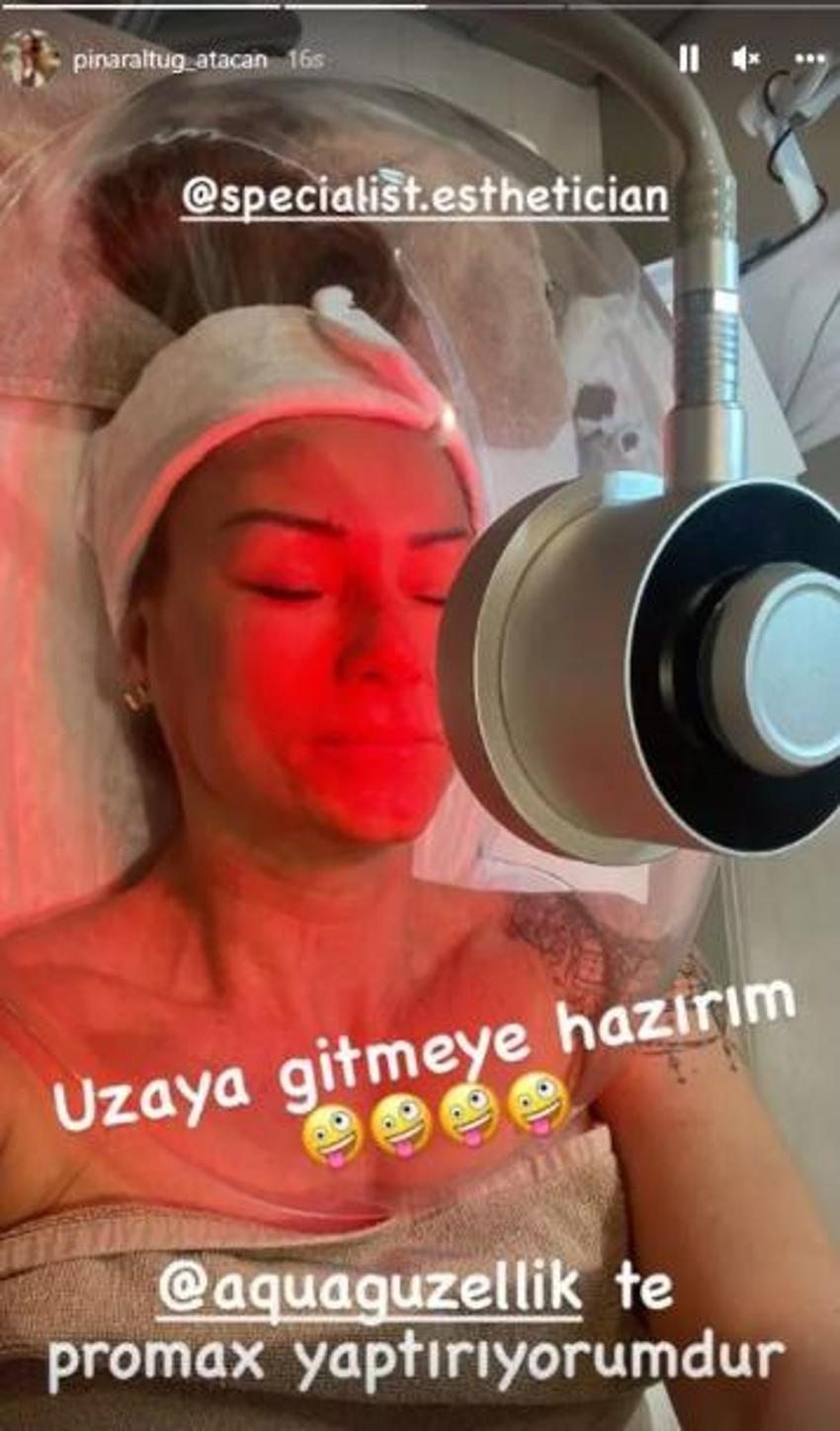 Pınar Altuğ'dan iddialı poz! Havluyla kapadı...
