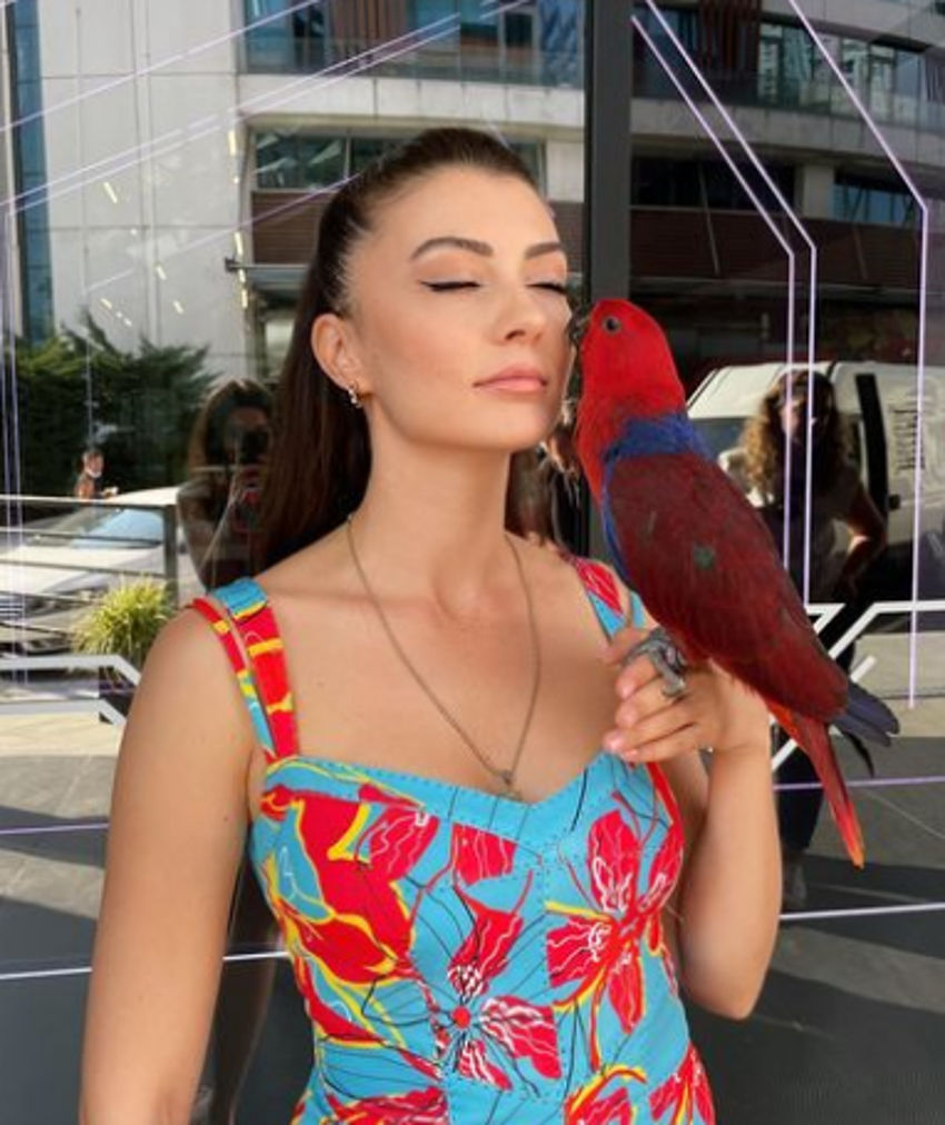 Burcu Özberk pencere önü pozlarıyla adından söz ettirdi!