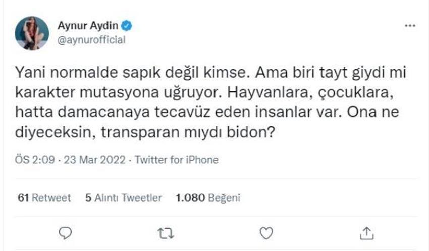 Fıs Fıs İsmail'in "Kadınlar tayt giymesin" sözlerine Aynur Aydın'dan sert tepki!