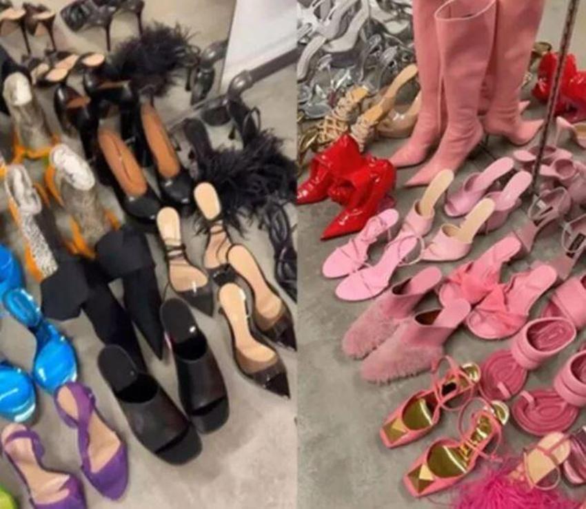 Kylie Jenner'ın ayakkabı koleksiyonu! Değeri 600 bin TL...