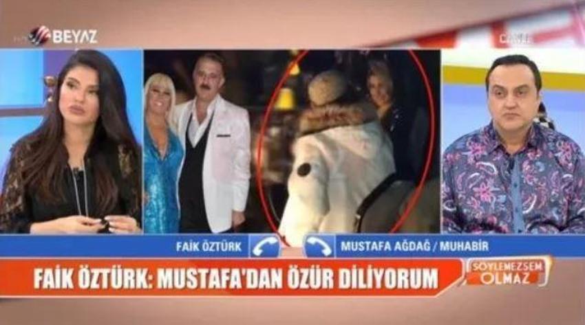 Faik Öztürk sarışın kadınla sarmaş dolaş yakalanmıştı! Canlı yayında özür diledi