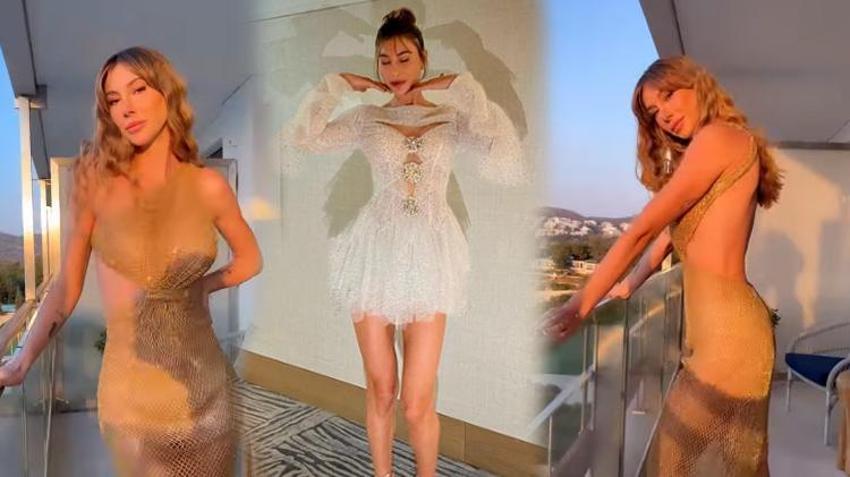 Dila Tarkan'ın düğününe Şeyma Subaşı kıyafetiyle damga vurdu!  'Gelinden daha dikkat çekici'