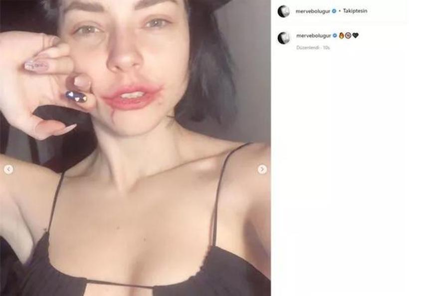 Merve Boluğur sütyensiz pozları ve açıklamalarıyla olay oldu!