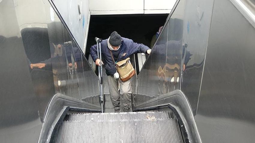 Taksim Metrosu’nda yürüyen merdiven çilesi!