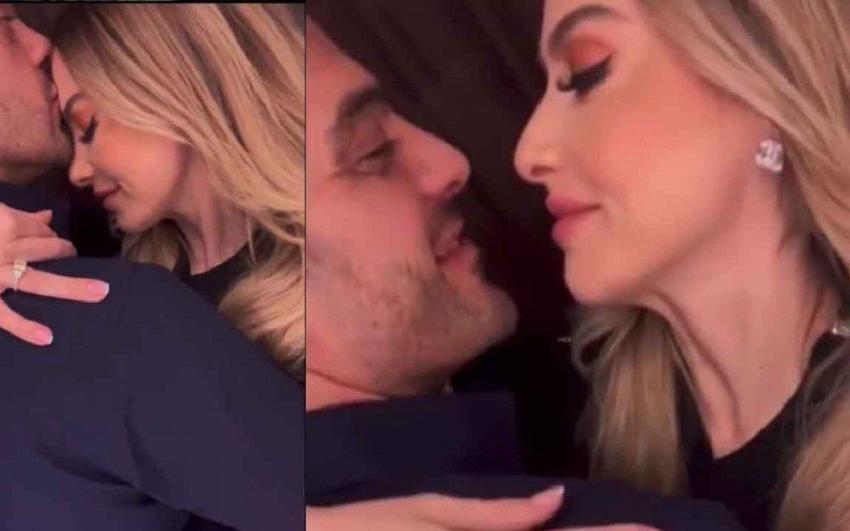 Şarkıcı Hadise nişandan fotoğraflarını konserinde paylaştı!