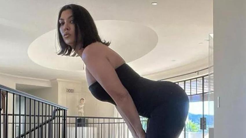 Kourtney Kardashian yatak odasından paylaştı!