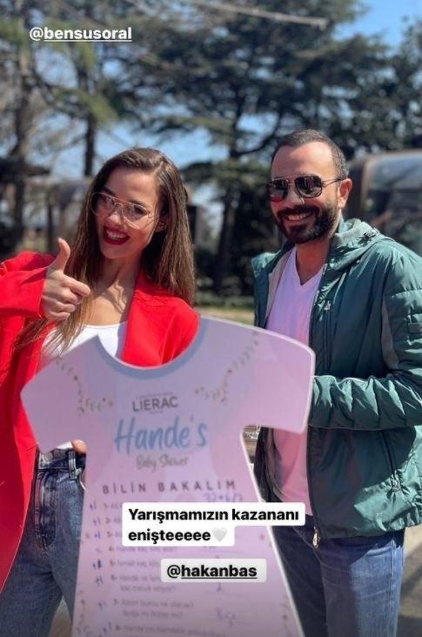 Hande Soral'dan eğlenceli baby shower partisi!