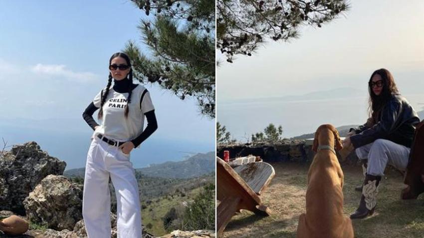 Yasemin Özilhan stres atmak için tatile çıktı!