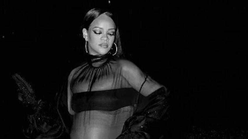 Rihanna transparan tarzıyla Oscar partisine damga vurdu!