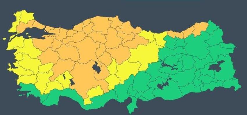 Meteoroloji son dakika duyurdu ve saat verildi! Çok kuvvetli geliyor, 44 il için uyarı! İstanbul, Ankara ve İzmir dahil...