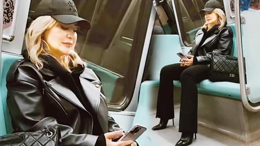 Ünlü oyuncu metroya bindi, o anları takipçileri ile paylaştı 