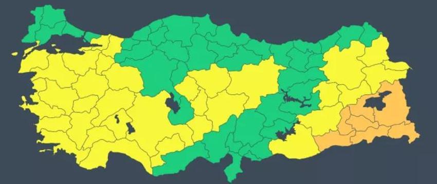 Meteoroloji son dakika duyurdu! 42 il için sarı ve turuncu alarm! Çok yoğun olacak, İstanbul için saat verildi