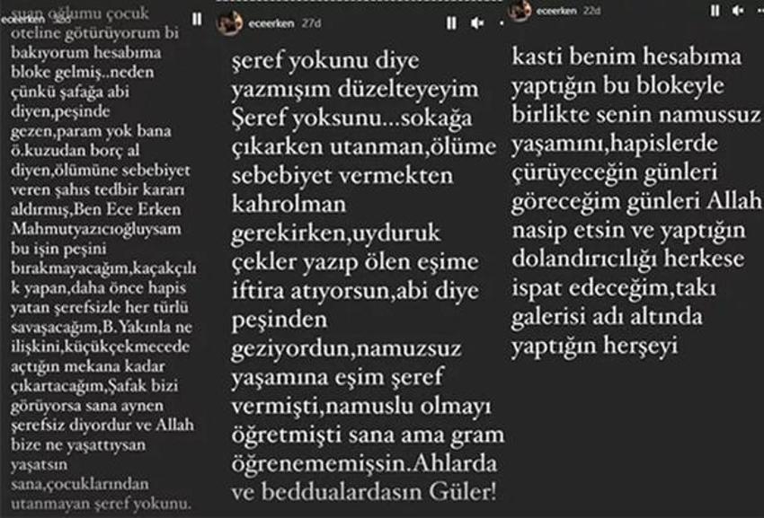 Ece Erken ateş püskürdü: Ah be Şafak'ım hiç dostun yokmuş!