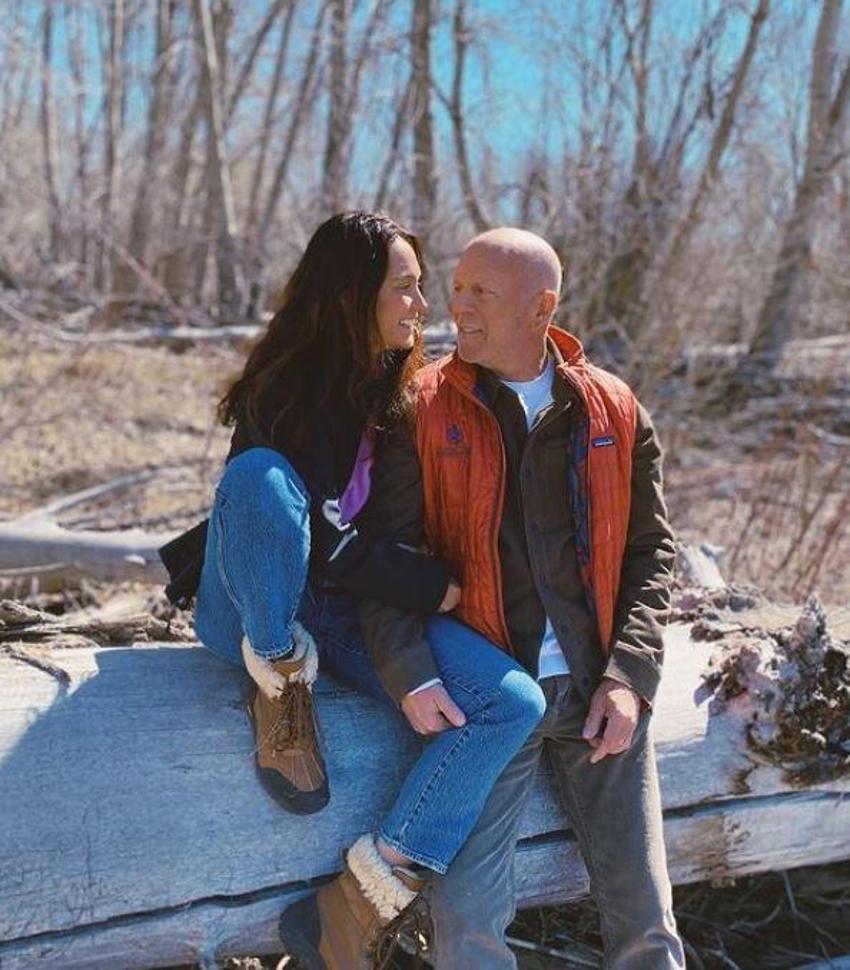 Oyunculuğa veda ettiğini duyurmuştu! Bruce Willis ilk kez görüldü: Eşi Emma Hemming paylaştı