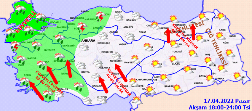 Nisanda baharı bekleyenler yanıldı! Geri döndü, yoğun yağış bugün başlıyor, yarın etkisi artacak, salı ve çarşamba günü ise...