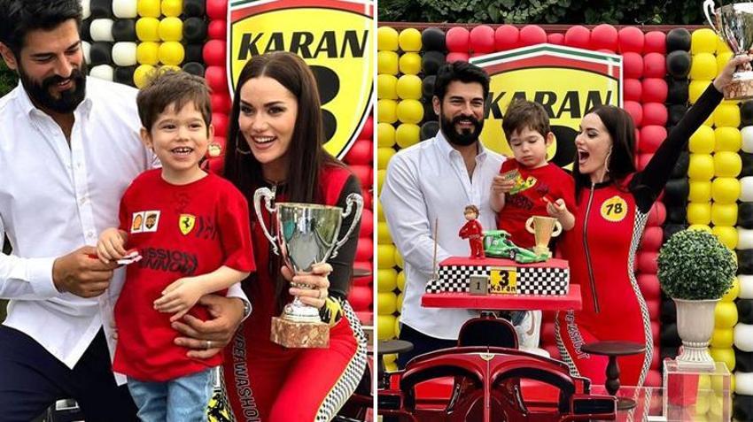 Fahriye Evcen ve Burak Özçivit'in oğulları Karan 3 yaşında! Doğum günü paylaşımlarına beğeni yağdı...