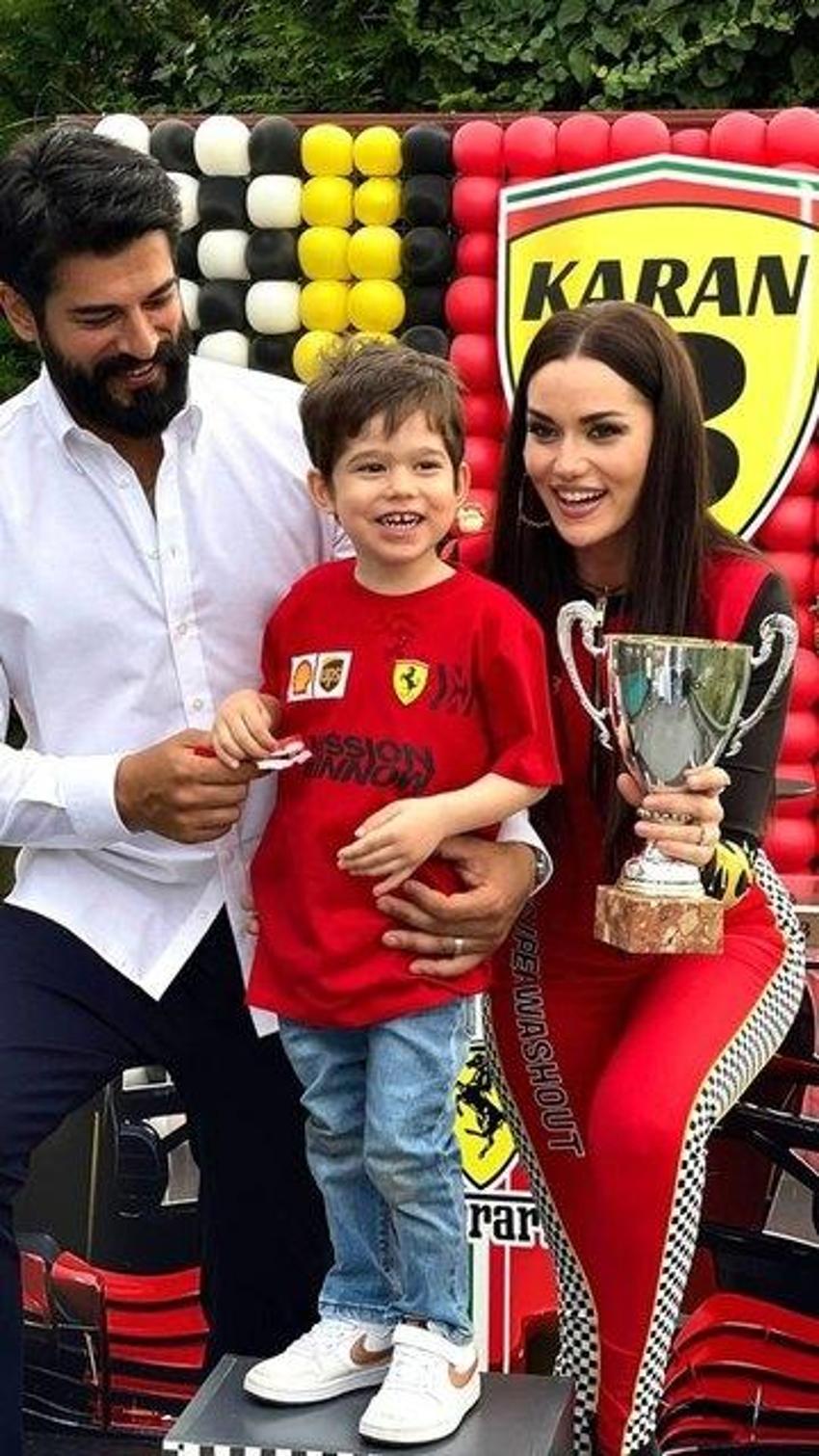 Fahriye Evcen ve Burak Özçivit'in oğulları Karan 3 yaşında! Doğum günü paylaşımlarına beğeni yağdı...