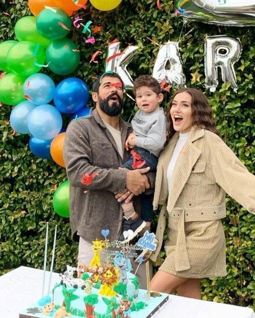 Fahriye Evcen ve Burak Özçivit'in oğulları Karan 3 yaşında! Doğum günü paylaşımlarına beğeni yağdı...