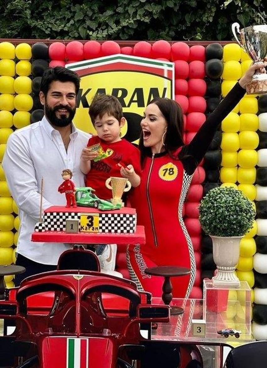 Fahriye Evcen ve Burak Özçivit'in oğulları Karan 3 yaşında! Doğum günü paylaşımlarına beğeni yağdı...