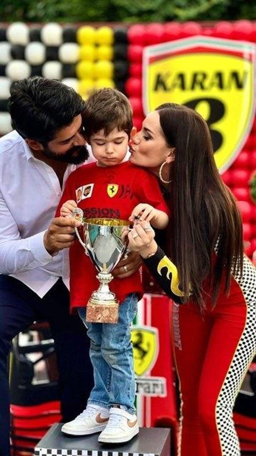 Fahriye Evcen ve Burak Özçivit'in oğulları Karan 3 yaşında! Doğum günü paylaşımlarına beğeni yağdı...