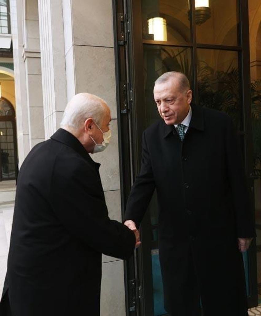 Cumhurbaşkanı Erdoğan ile MHP lideri Bahçeli iftarda bir araya geldi