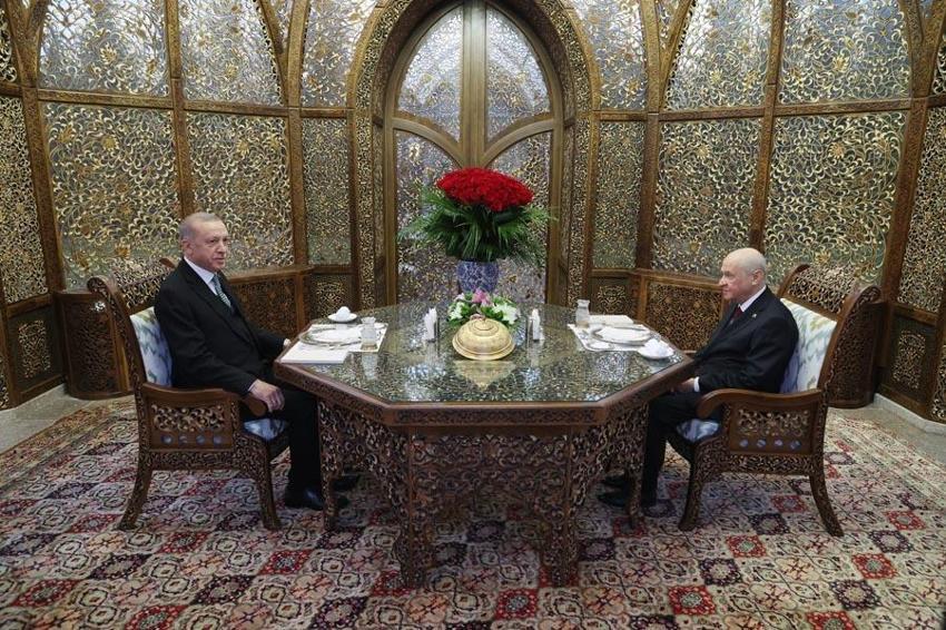 Cumhurbaşkanı Erdoğan ile MHP lideri Bahçeli iftarda bir araya geldi