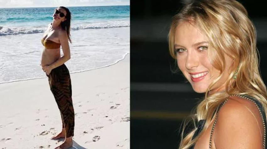 Tenis kortlarının efsanesi Maria Sharapova'dan hamilelik pozu! Sosyal medyadan duyurdu!