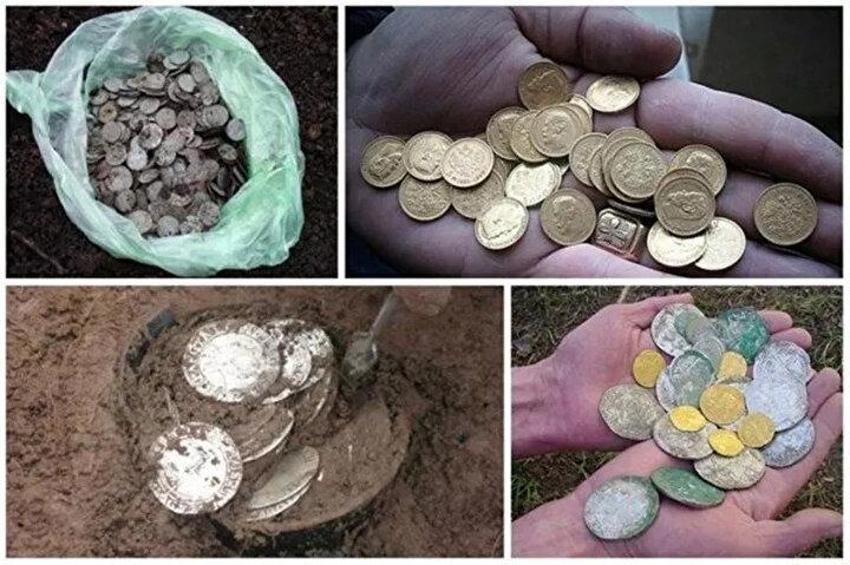 Dev külçe altına paça biçilemiyor! Bahçesinde kaza yaparken hazine buldu! 