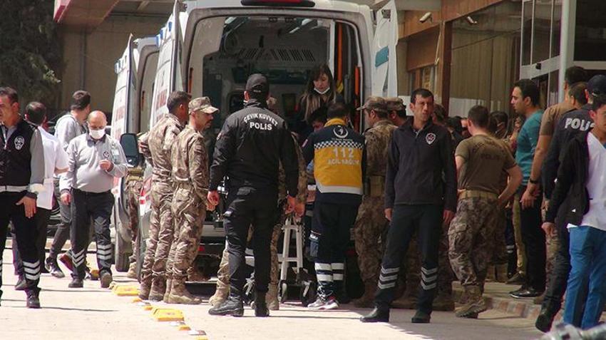 Suriye'de teröristlerden havanlı saldırı; 6 polis yaralı