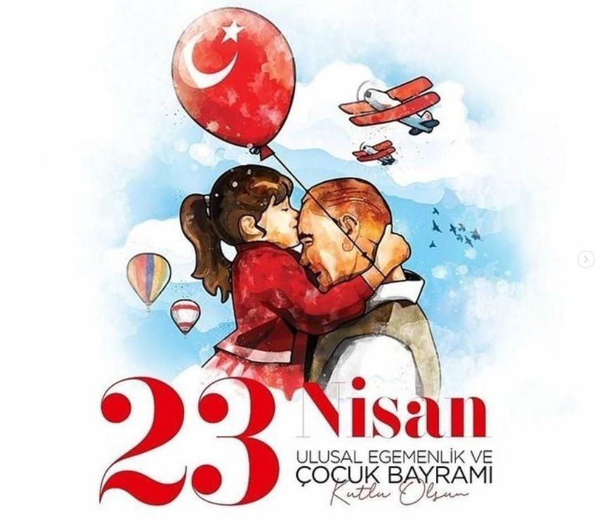Ünlü isimlerin 23 Nisan Ulusal Egemenlik ve Çocuk Bayramı paylaşımları