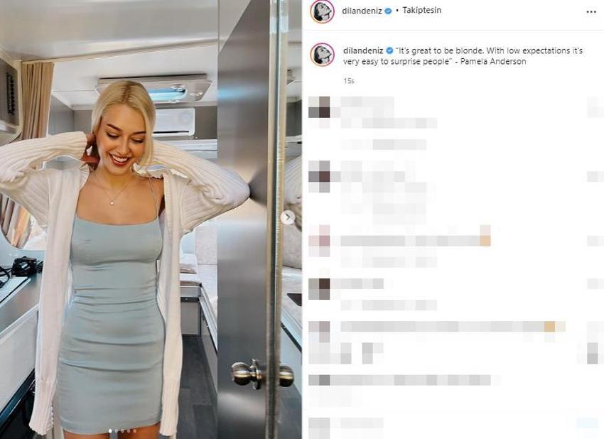 Dilan Çiçek Deniz'in Pamela Anderson pozları olay oldu! 