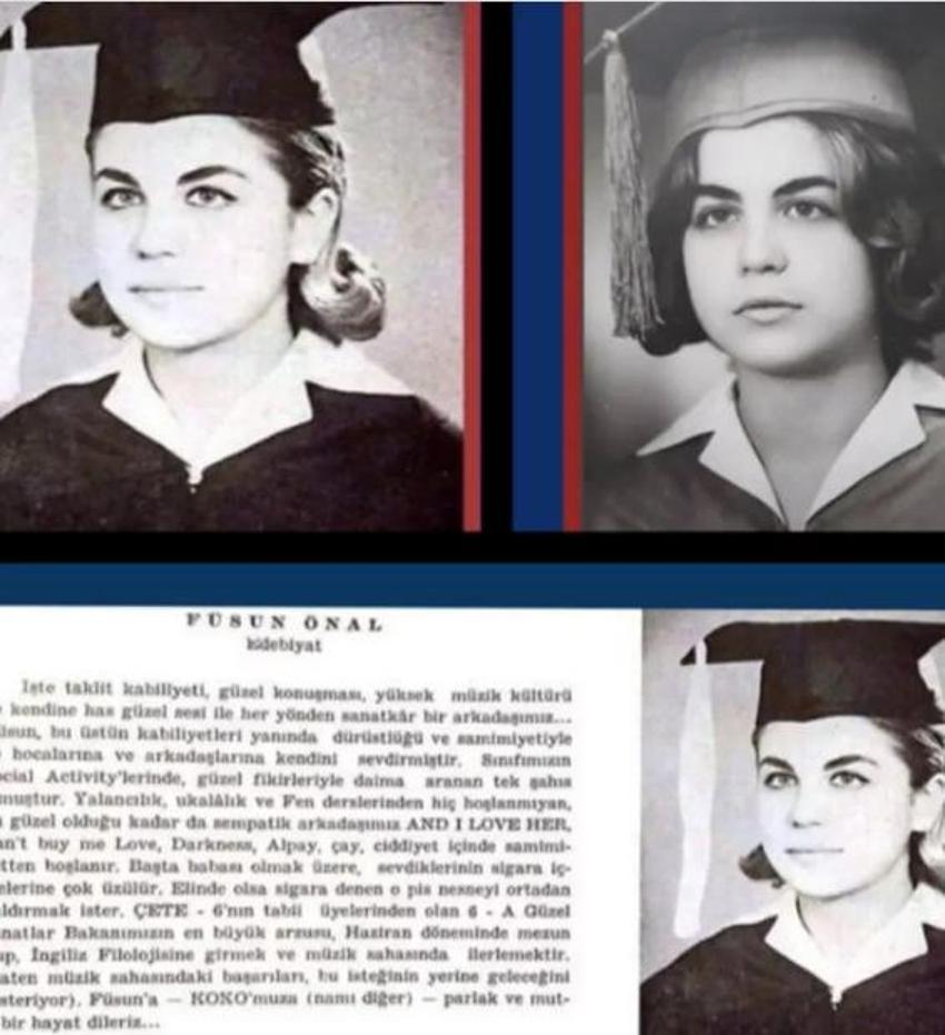 Füsun Önal'dan nostaljik paylaşım: Umut dolu okul yıllarım...
