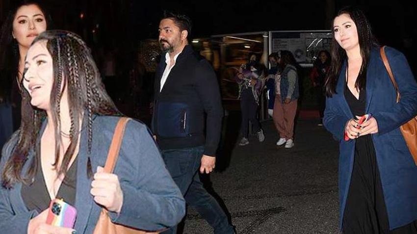 Deniz Çakır kameraları görünce panikle sevgilisinin elini bıraktı!