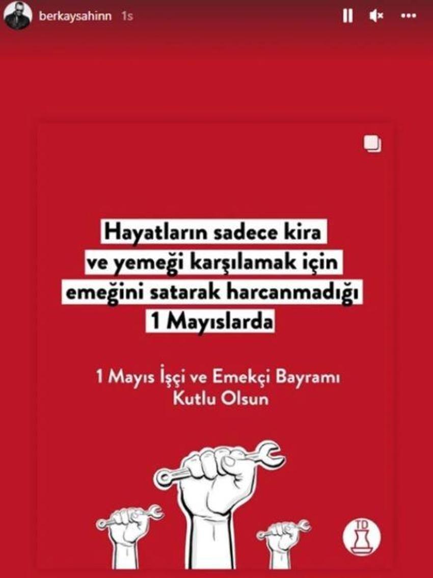 Ünlü isimlerin 1 Mayıs Emek ve Dayanışma Günü paylaşımları