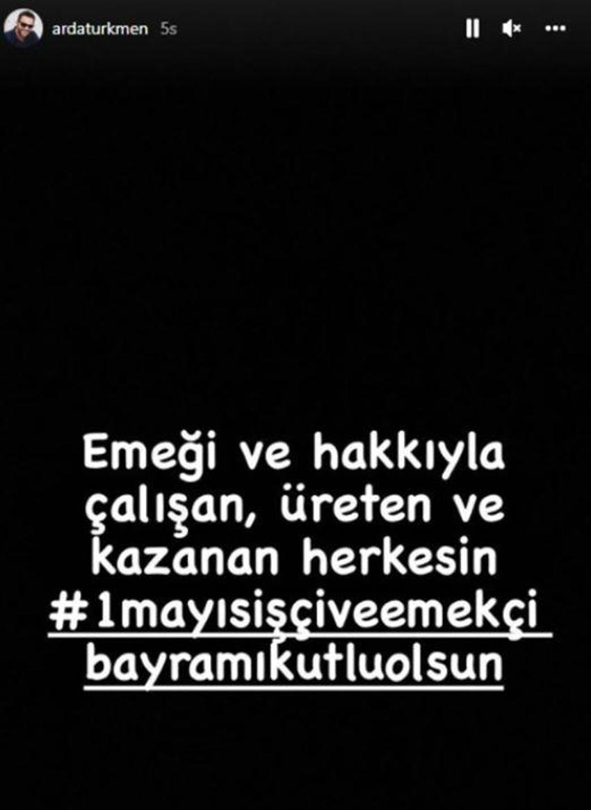 Ünlü isimlerin 1 Mayıs Emek ve Dayanışma Günü paylaşımları