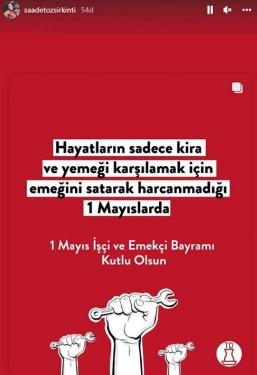 Ünlü isimlerin 1 Mayıs Emek ve Dayanışma Günü paylaşımları