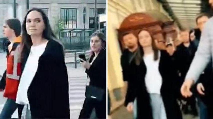 Ukrayna'nın Lviv kentine giden Angeline Jolie siren seslerini duyunca kaçtı!
