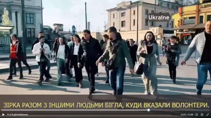 Ukrayna'nın Lviv kentine giden Angeline Jolie siren seslerini duyunca kaçtı!