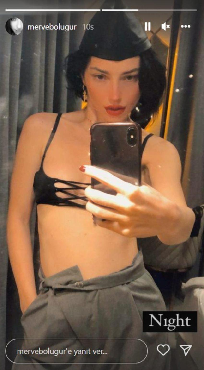 Merve Boluğur’dan cesur paylaşım! Aynanın karşısına geçip...  