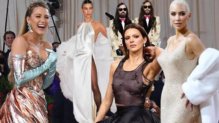 Kim Kardashian ve Blake Lively'den dikkat çeken kıyafetler! Met Gala 2022'ye damga vurdular!