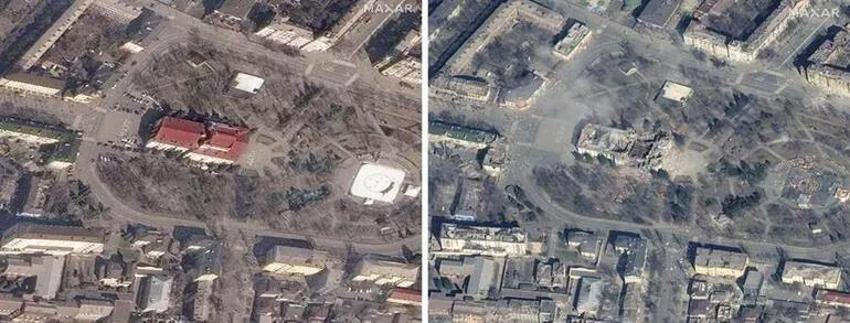 Ukrayna-Rusya savaşının en kanlı saldırısı! Rusların vurduğu Mariupol tiyatrosunda 600 kişi birden öldü...